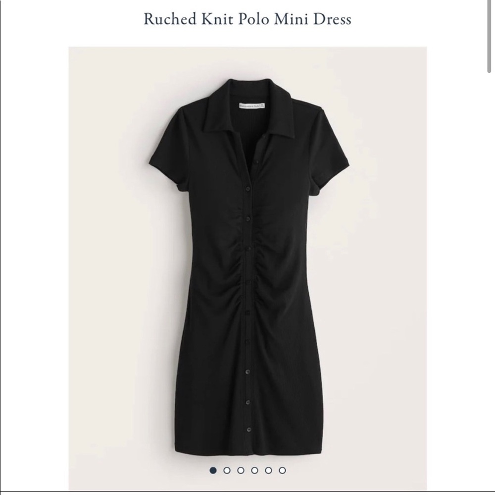 Abercrombie Ruched Knit Polo Dress